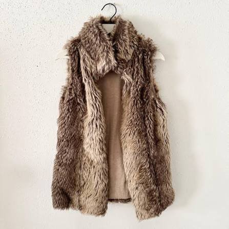 Faux fur vest 