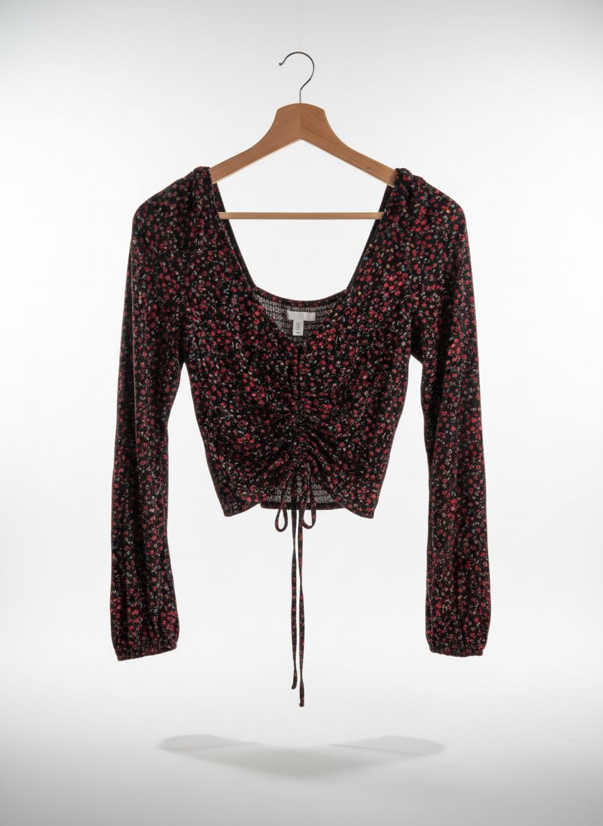 Crop top fleuri 