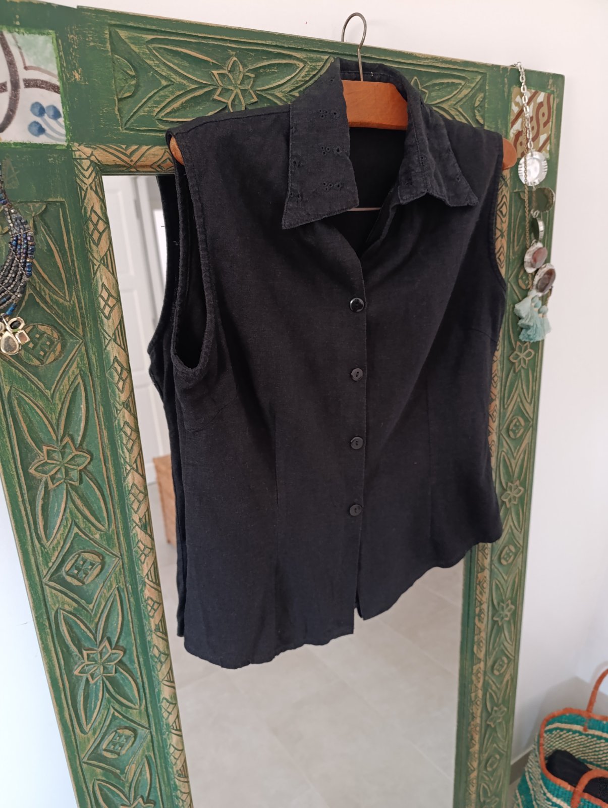 Ensemble Lindex en lin noir charbon