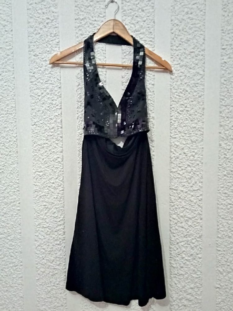 Robe de Soirée noire Mango avec ticket