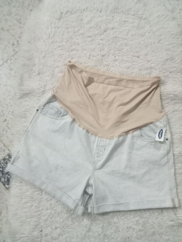Short de maternité d'été en Denim de la marque Old Navy, bleu clair XXL