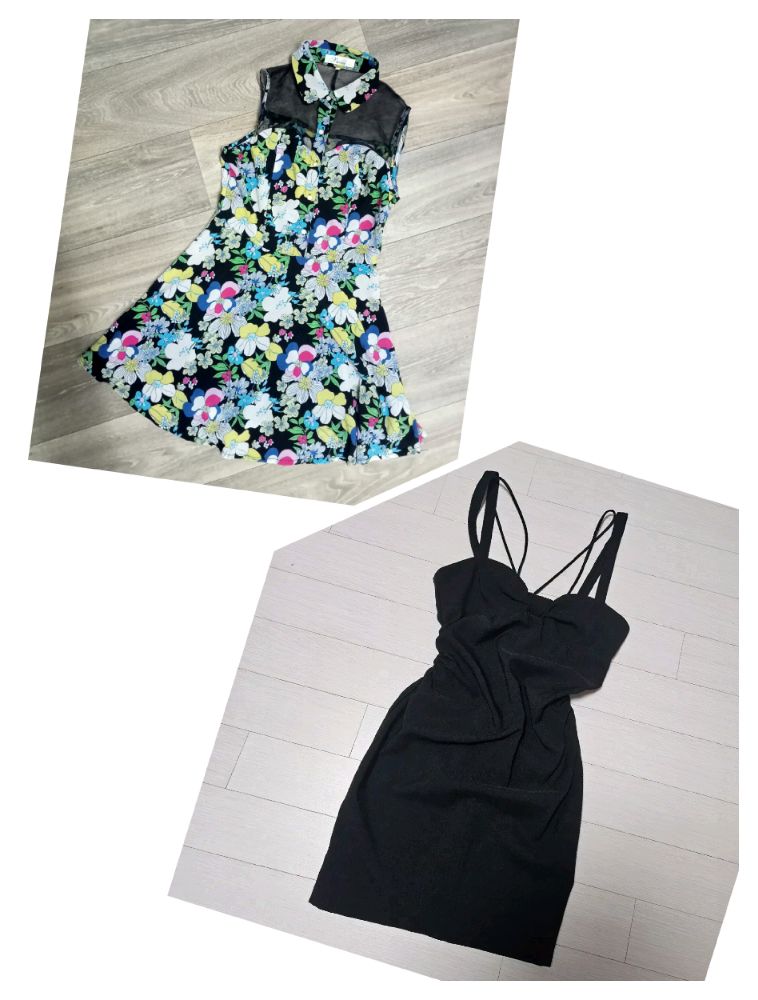 deux robes courtes ylabssou S, toute neuves,