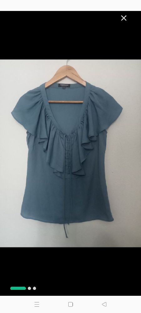 Blouse à volants tendance de Morgan taille S, comme neuve