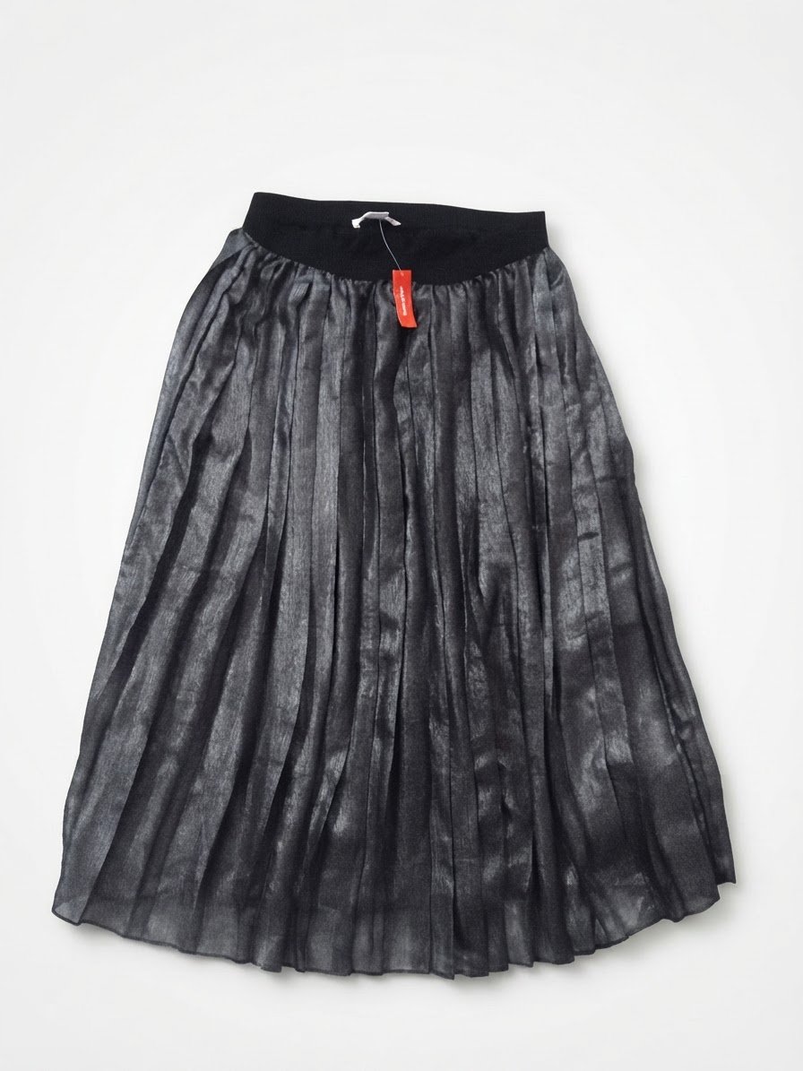 Jupe plissée gris cintillant taille S neuve