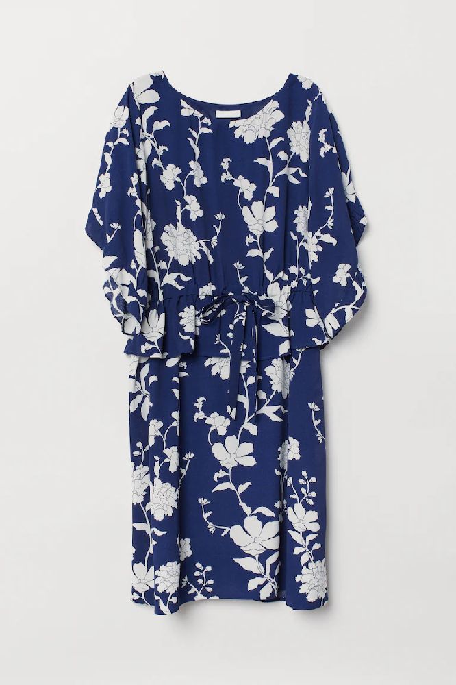Robe fleurie très belle portée(style set blouse et jupe) volontée et ajustable à la taille, conçue pour allaitement taille M, ama talabss 3adi aussi