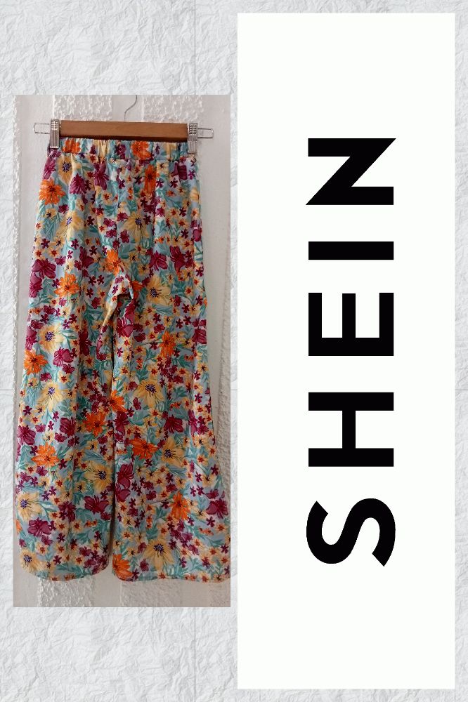 pantalon large fleurie fille 8/9 ans de Shein