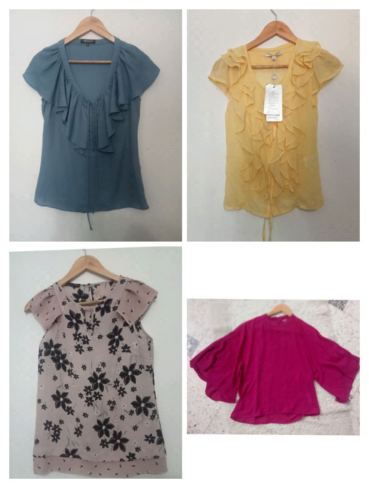 Lot 4  cute blouses 😍 taille S(Morgan+Vero moda+Piazza italia) toutes neuves