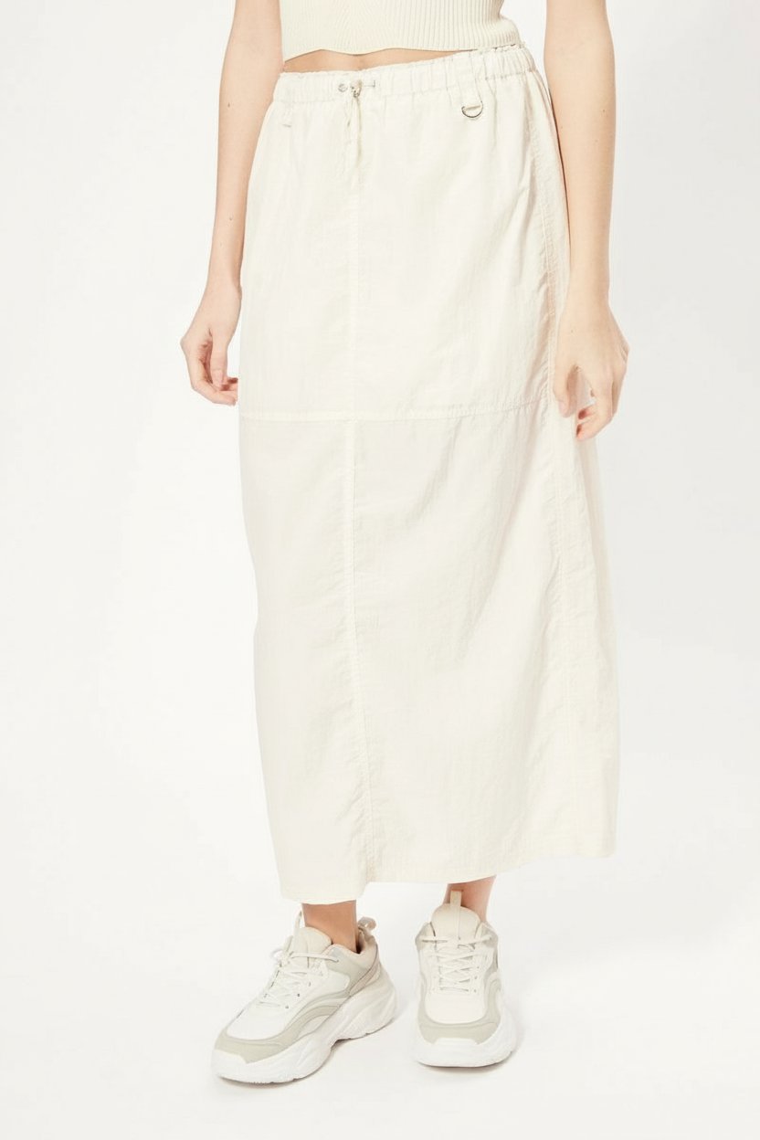 Jupe légère couleur écru de Bershka, taille L neuve
