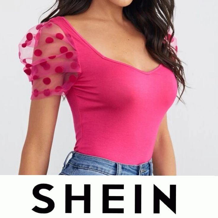 Top Shein rose Indien neuf taille XS