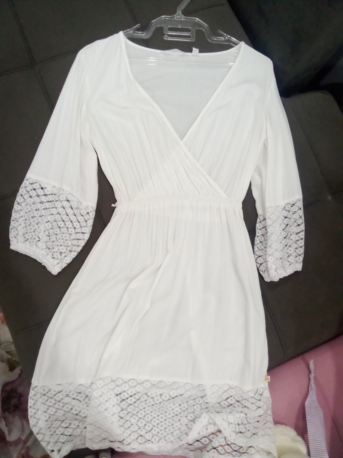 Petite robe blanche La vie en Rose Aqua taille XS, neuve