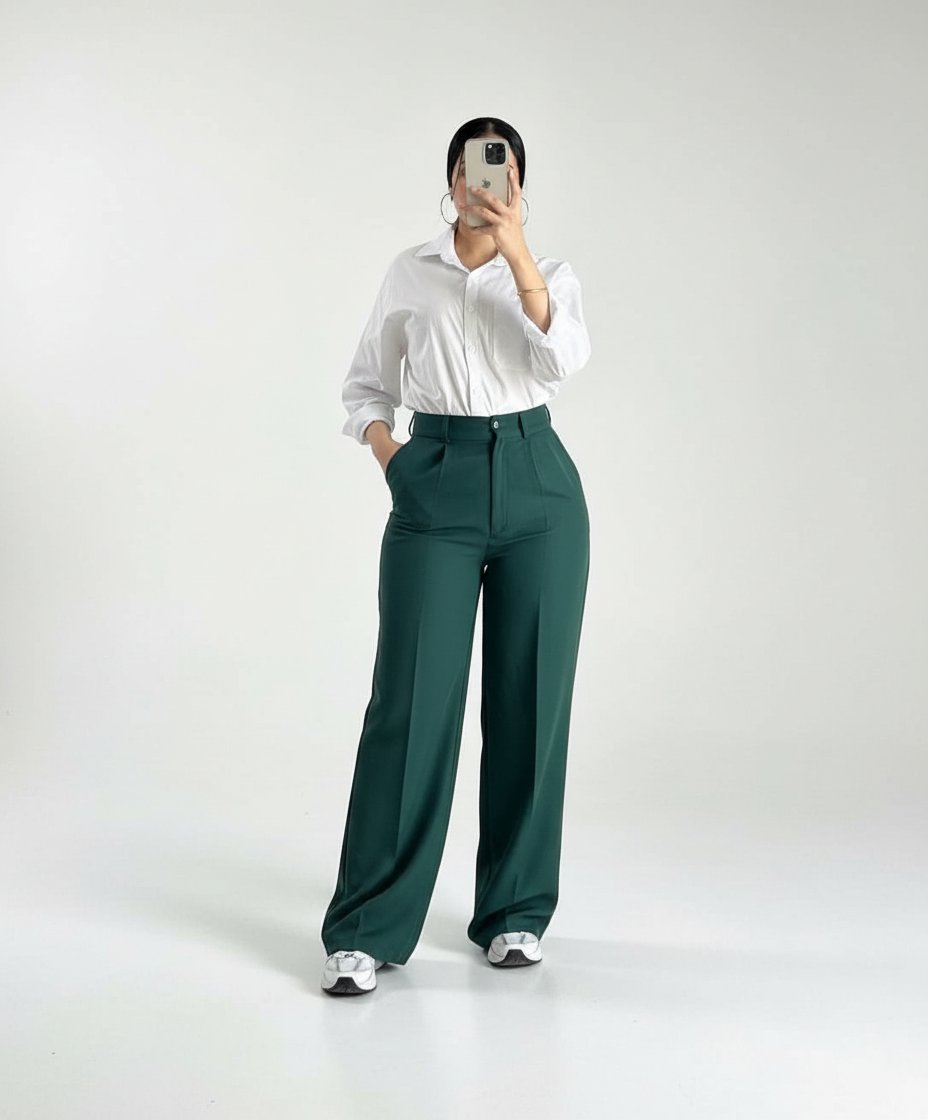 Pantalon classic Zara vert neuf taille S