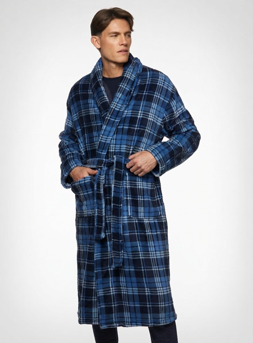 Robe de chambre à carreaux  homme Tommy taille L