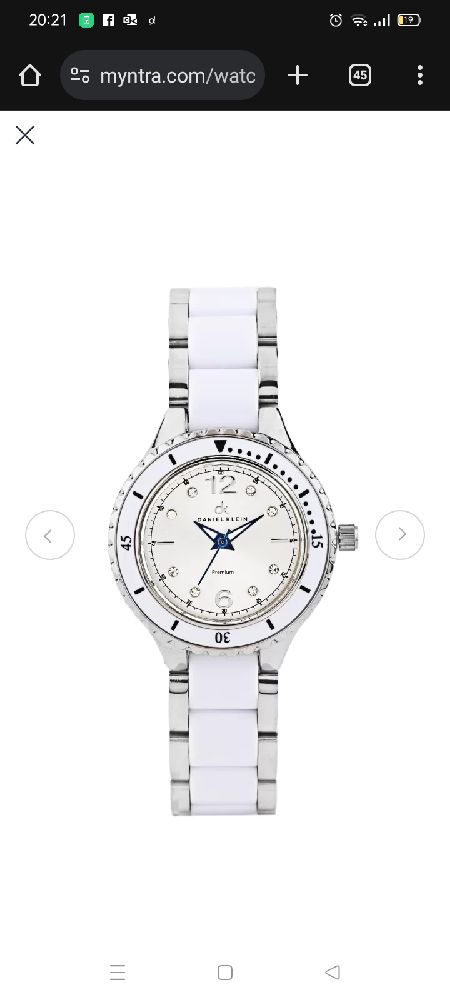 Montre Daniel Klein peu portée sans defaut elle manque la pille, resistante à l'eau, pour petite main