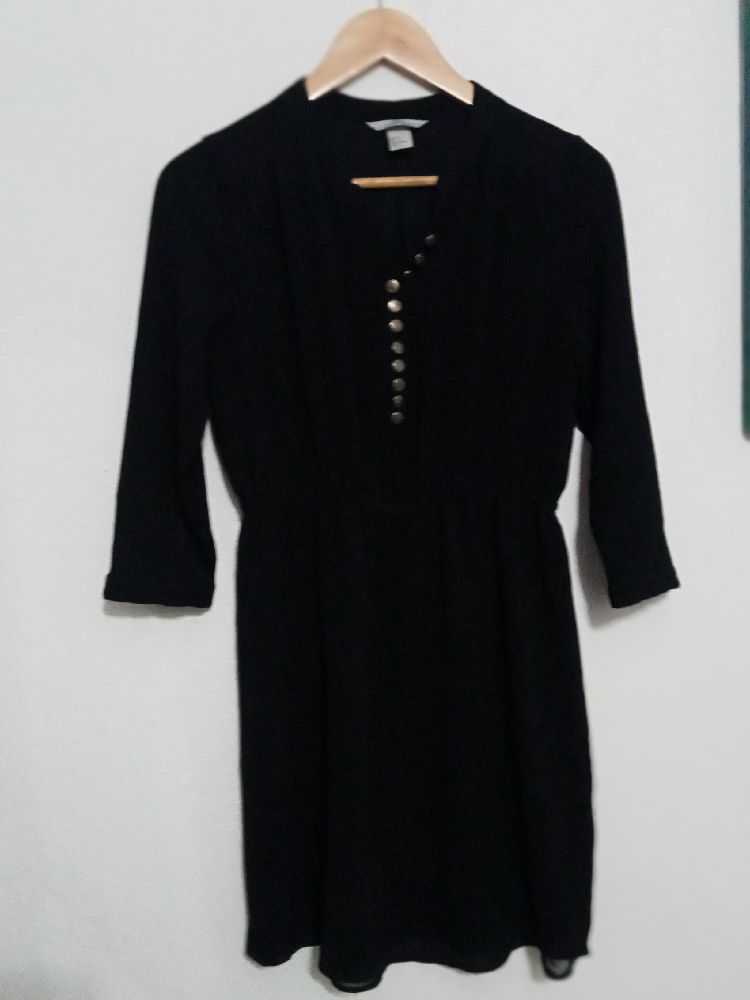 Robe H&M noire élastique à la taille, toute neuve taille M