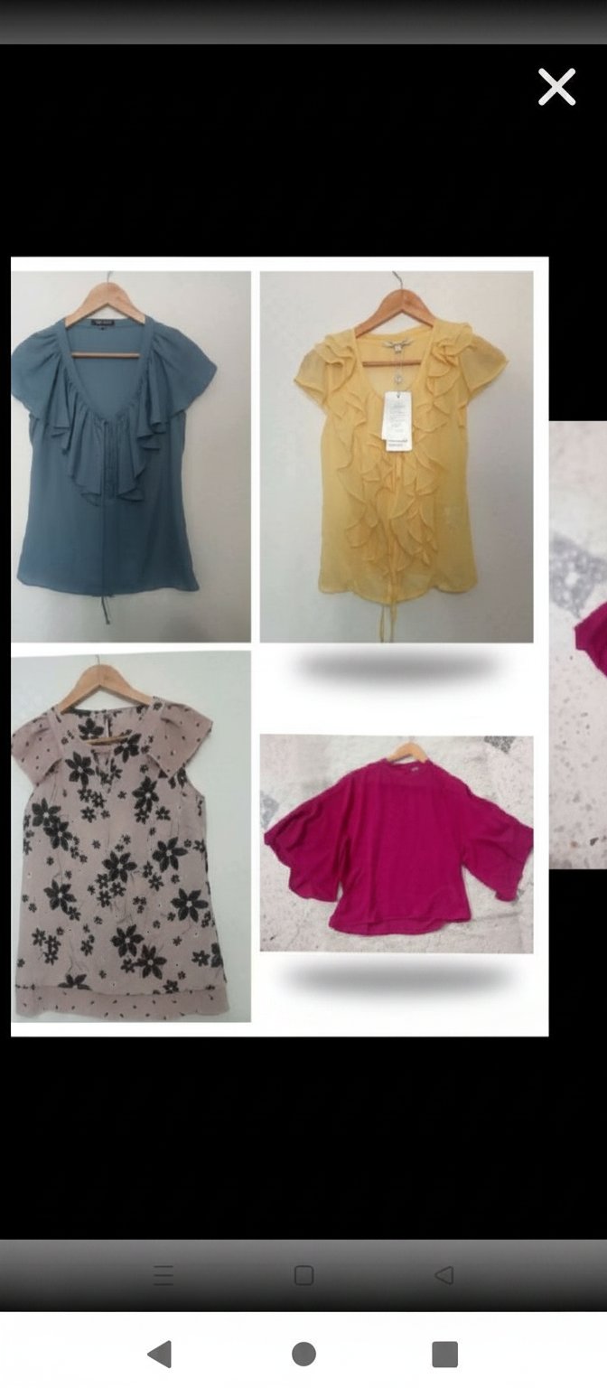 Lot 4  cute blouses 😍 taille S(Morgan+Vero moda+Piazza italia) toutes neuves