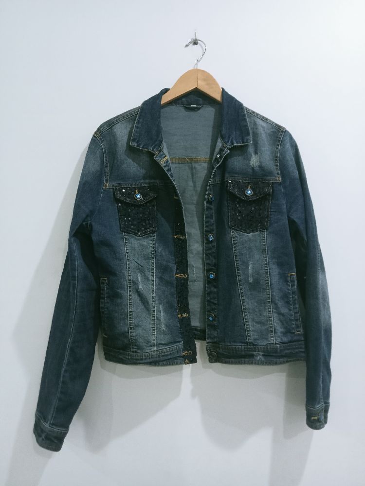 Veste jean bleue neuve tlabass L