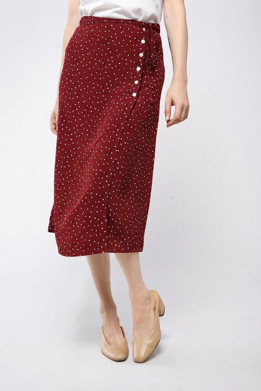 Belle jupe vintage à pois XS neuve