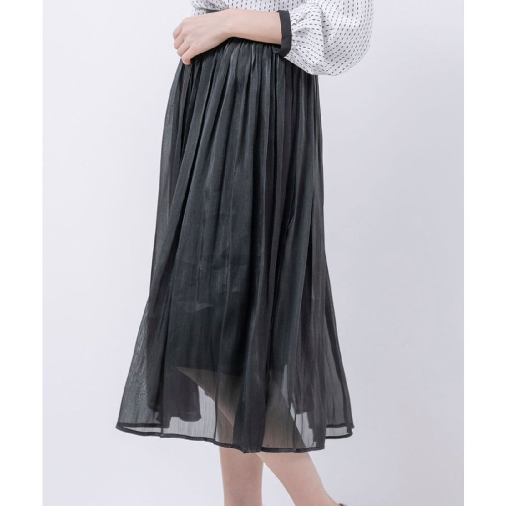 Sublime jupe plissé midi  de la marque Joe fresh,couleur gris charbon effet cintillant, neuve avec étiquette taille S