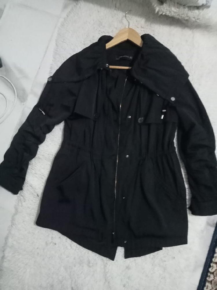 Trench veste Zara noir taille S comme neuf