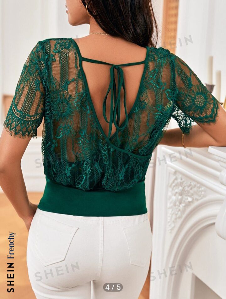 Blouse verte de Shein  taille L