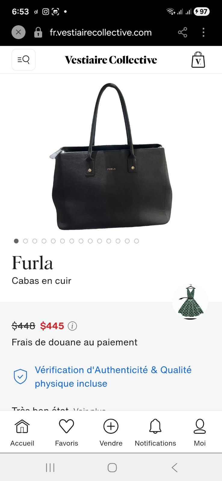 Sac a Main Furla importé