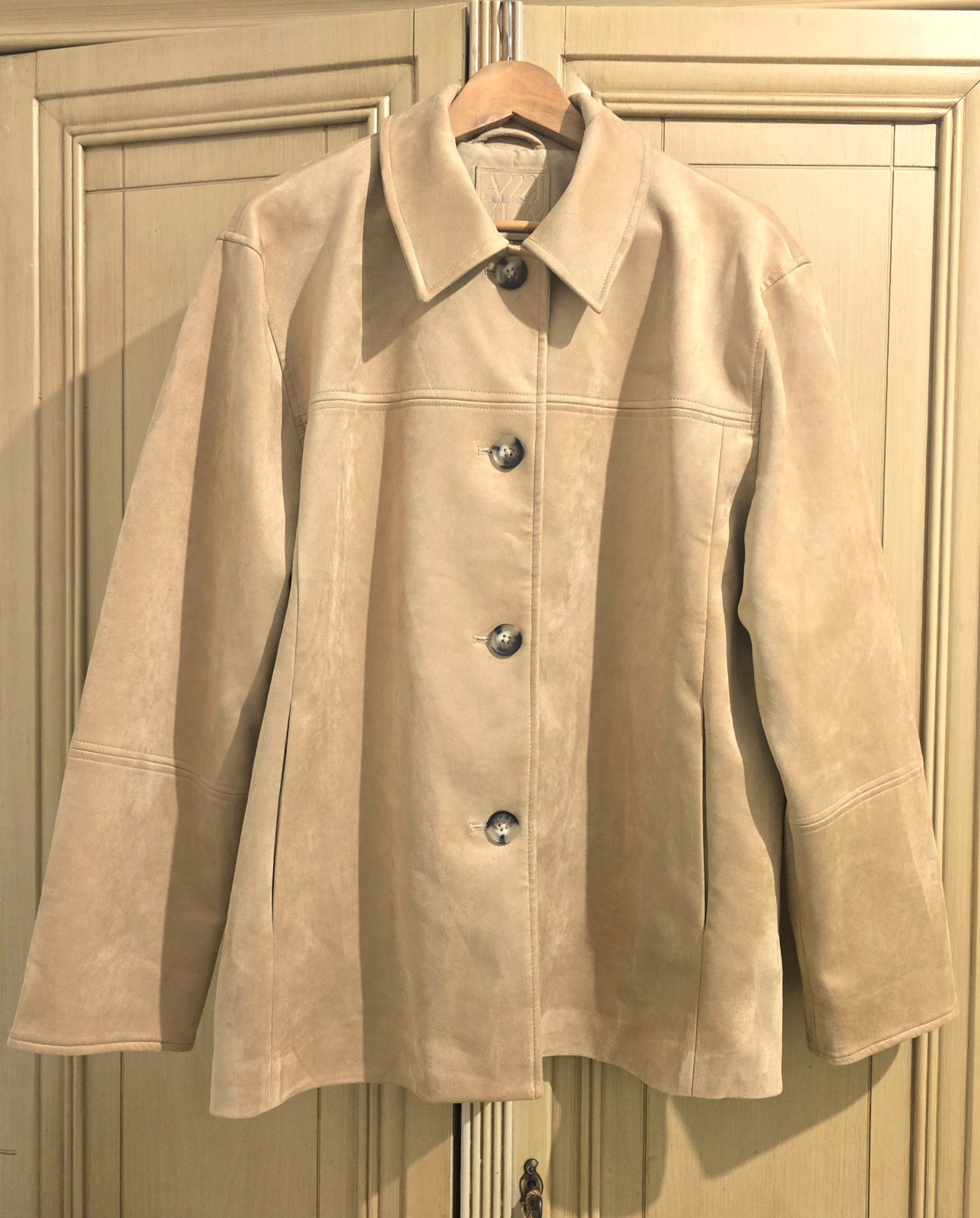 VESTE EN DAIM TENDANCE CAMEL 42