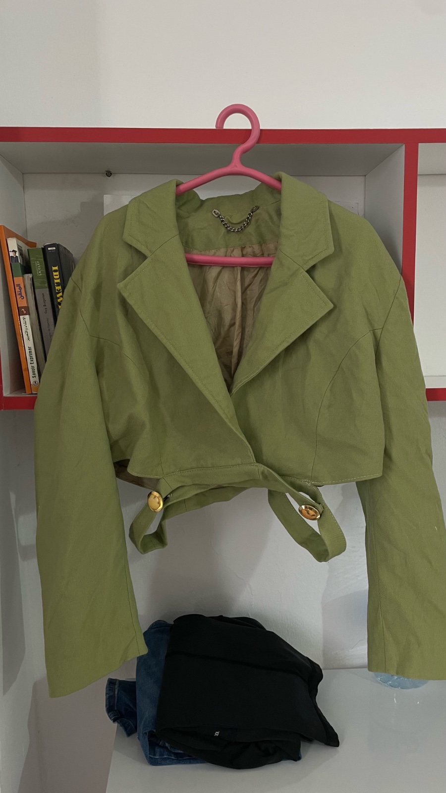 Blazer cropped vert tendance