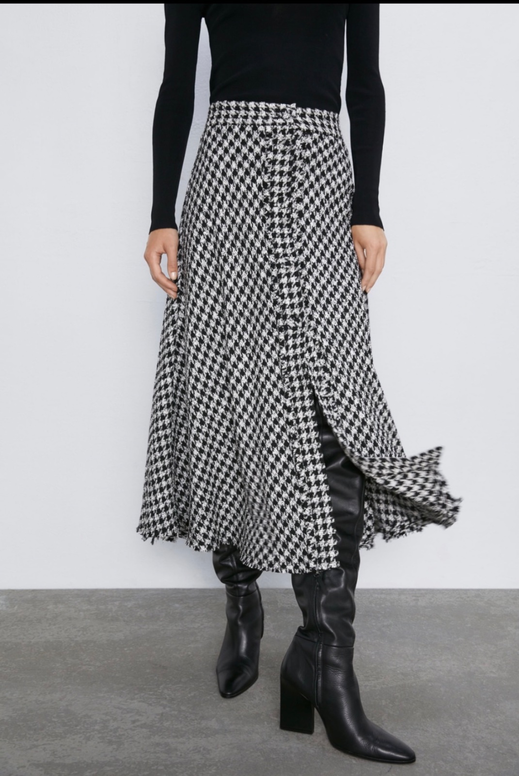 Jupe zara tessu chanel  cloche 