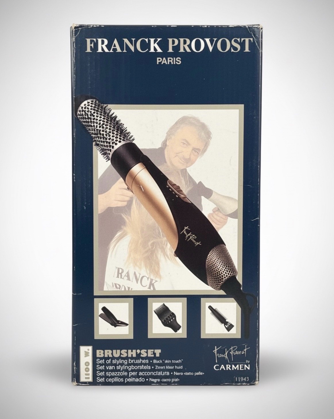 Brosse soufflante et chauffante polyvalente Brush Set Franck Provost (by Carmen), modèle 11943.