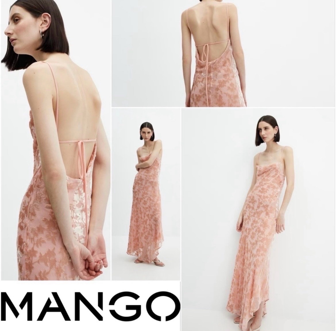 ROBE ASYMÉTRIQUE COL DRAPÉ Mango