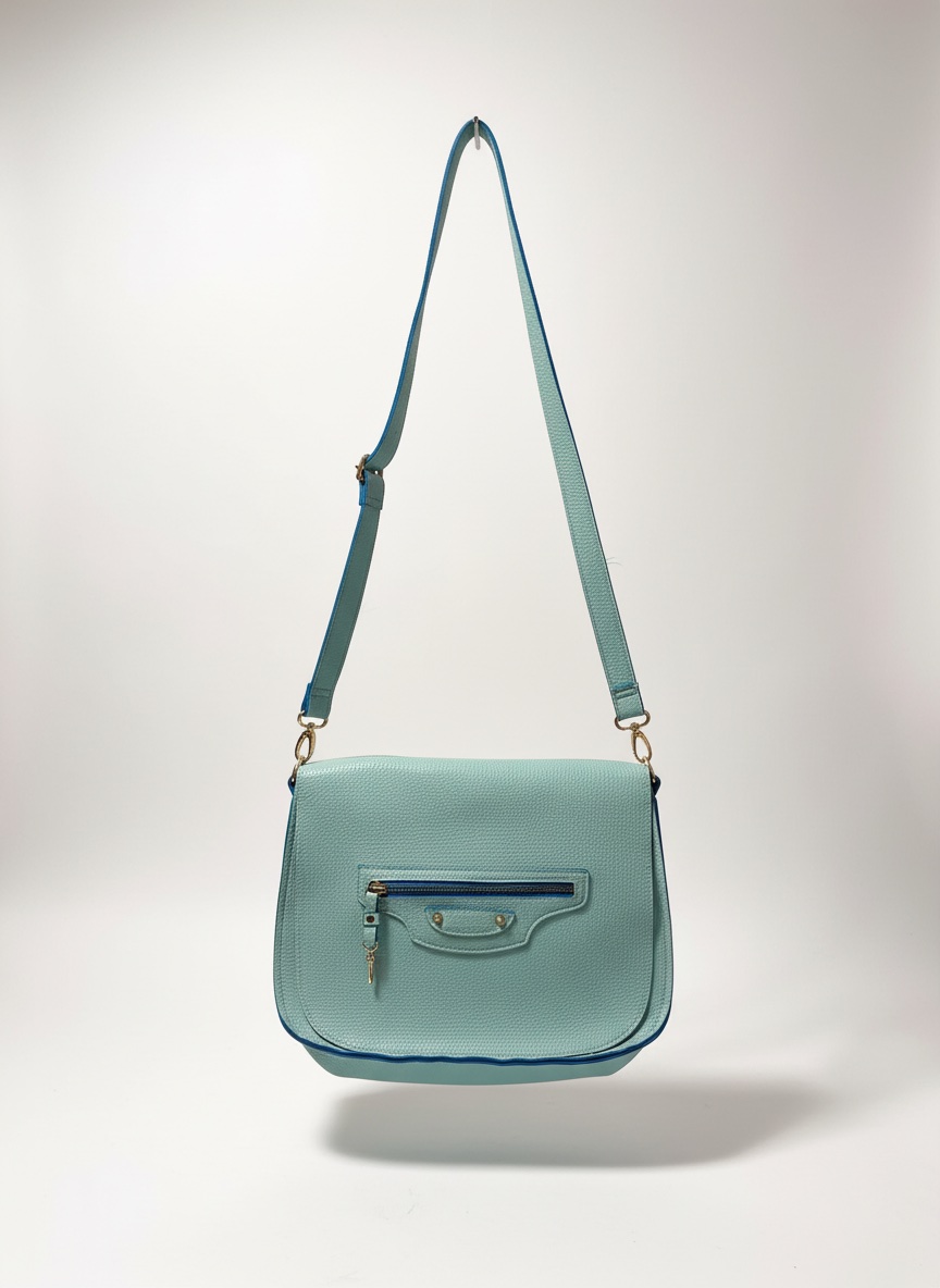 Sac à bandoulière bleu pastel