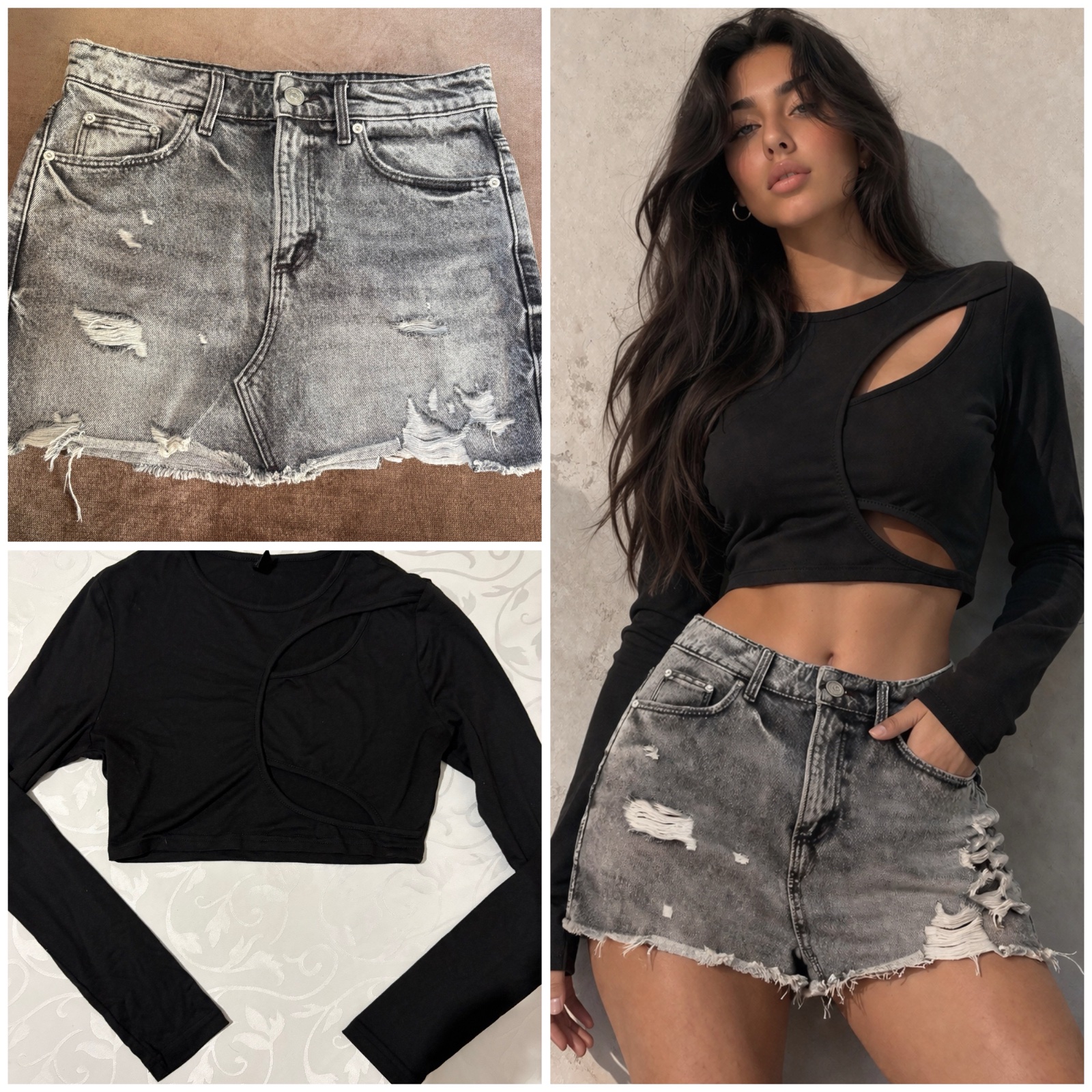Lot hot/top shein et short zara 