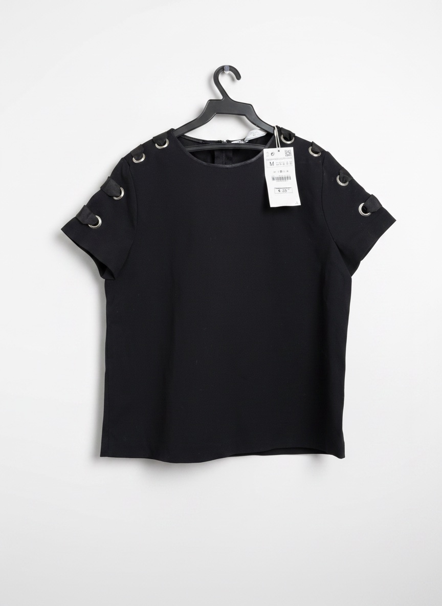 T shirt zara bleu nuit taille m neuf 