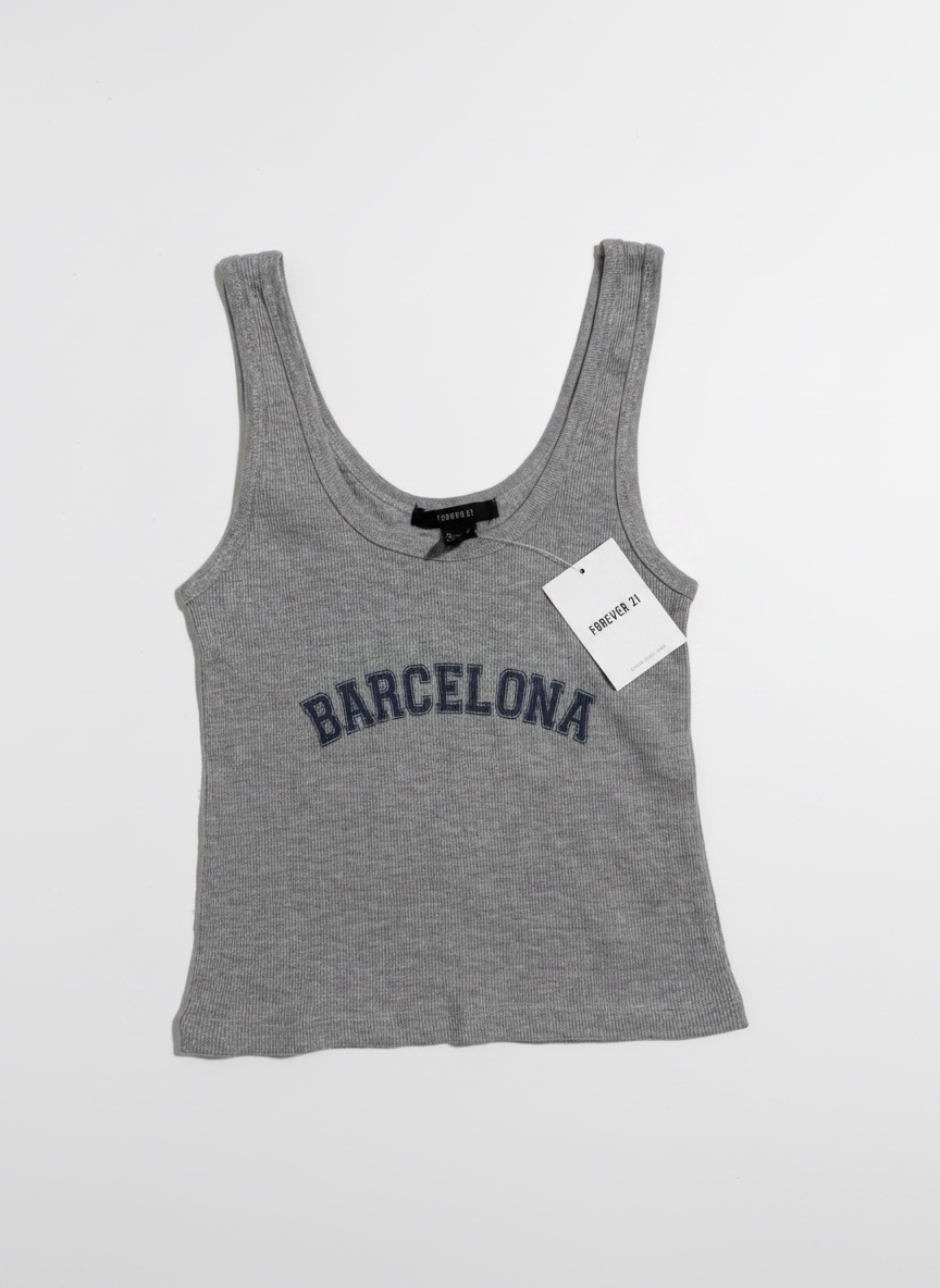 Jolie top gris forever 21 neuf avec etiquette taille small 