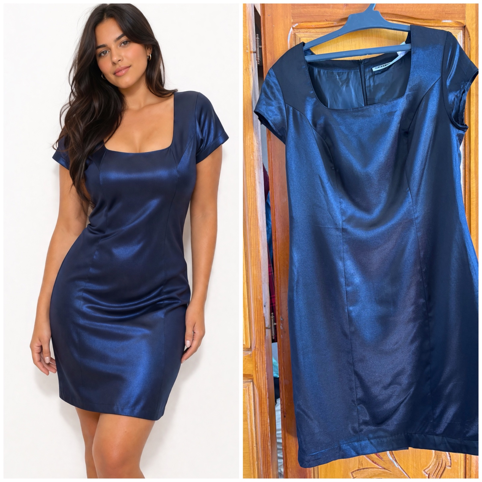Robe en satin 