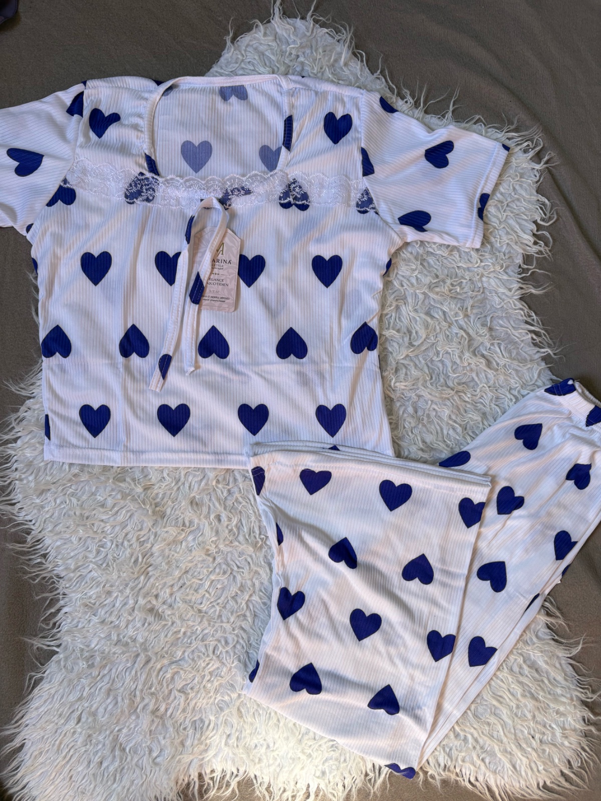 Pyajam bleu neuf cotton 