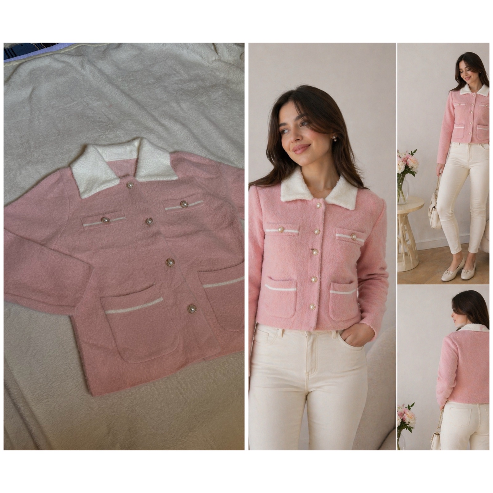 Gilet  fluffy tres classe et comfortable 