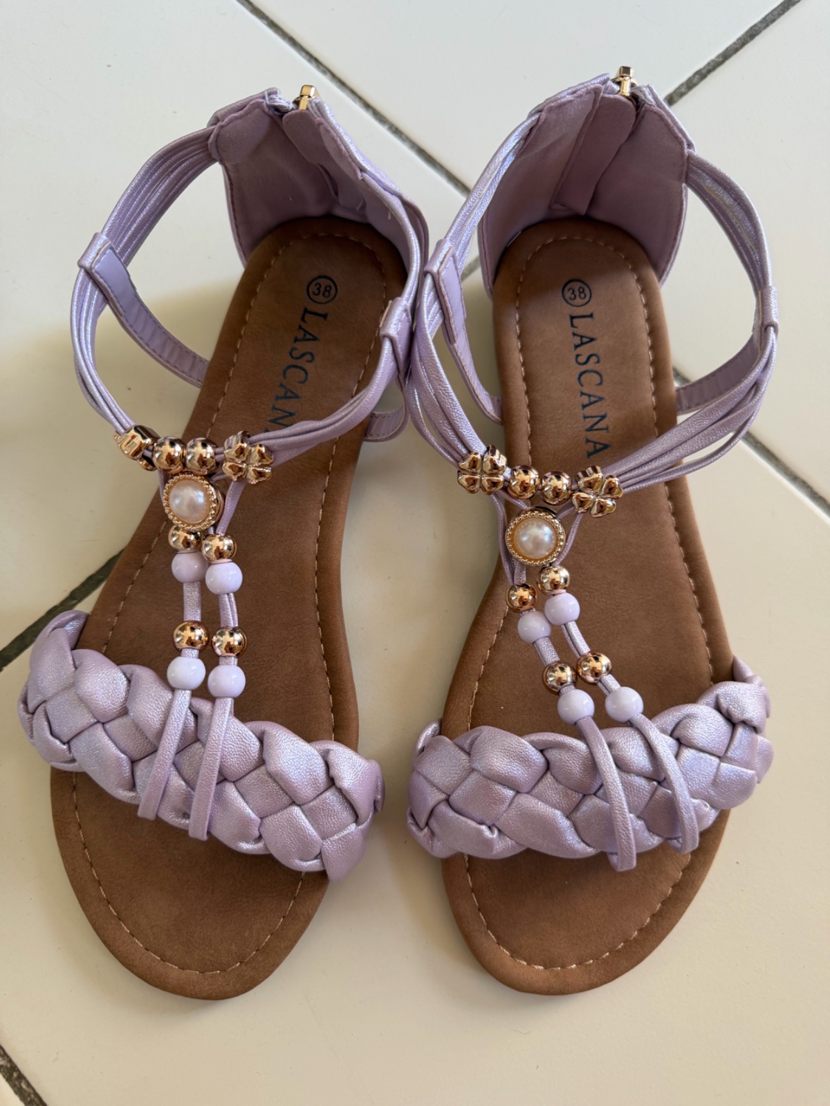 Sandale mauve lilas pointure 38