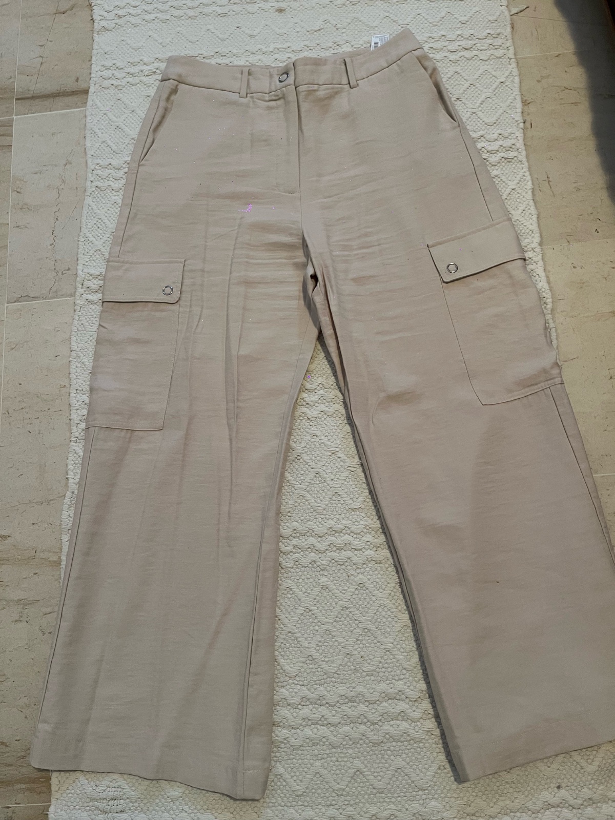Pantalon large avec gilet broder