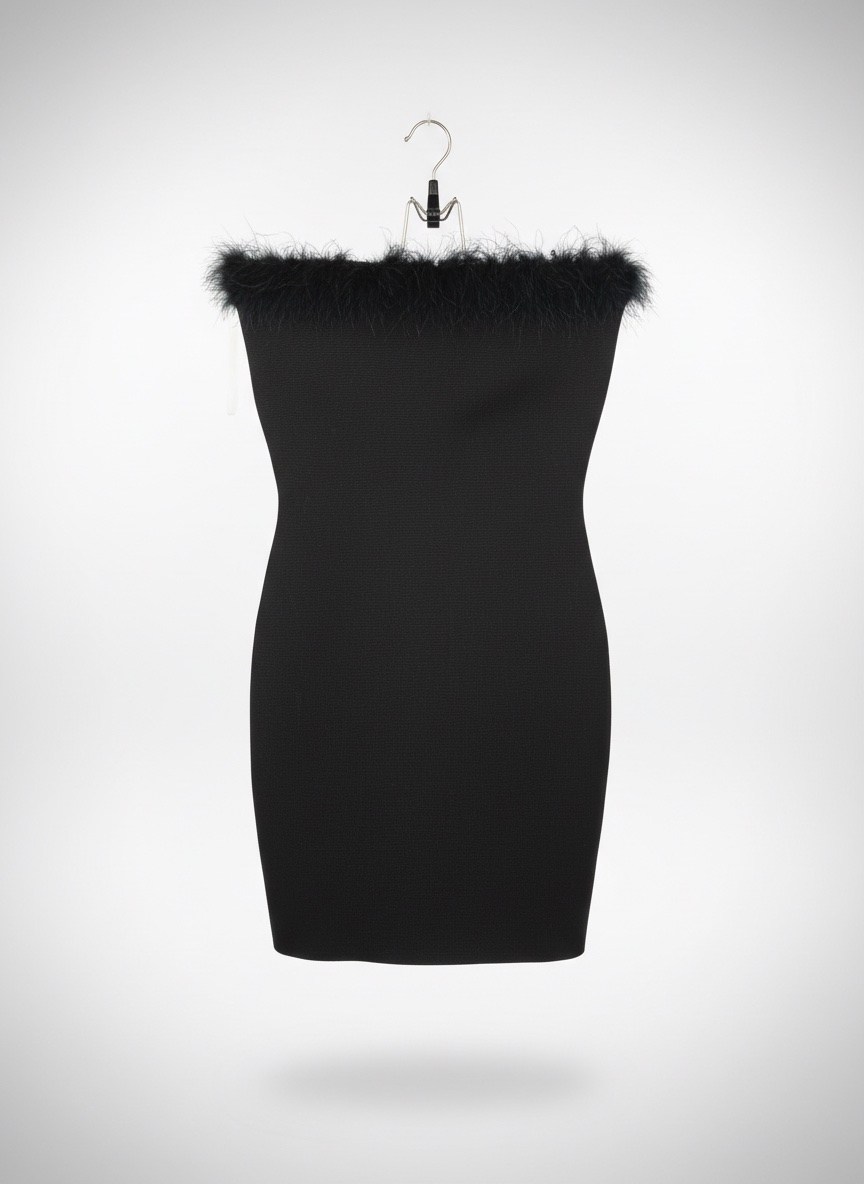 Robe bustier moulante avec ticket