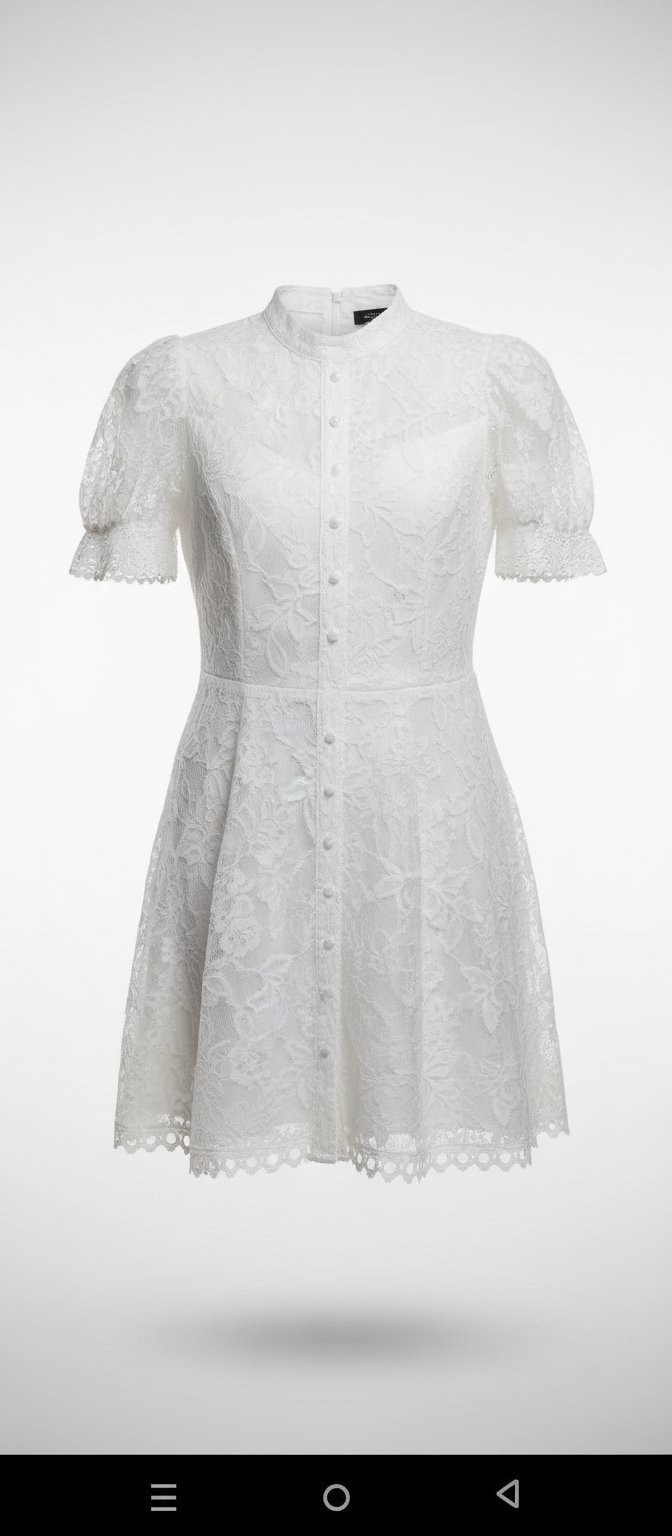 Robe blanche dentelle