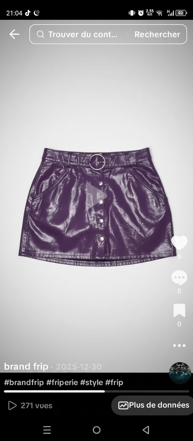 Jupe cuir 