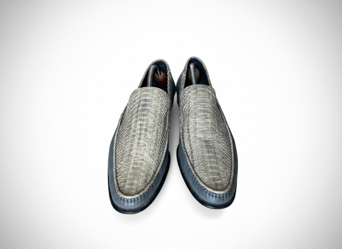 Mocassins Bruno Magli – Python véritable & Cuir  45