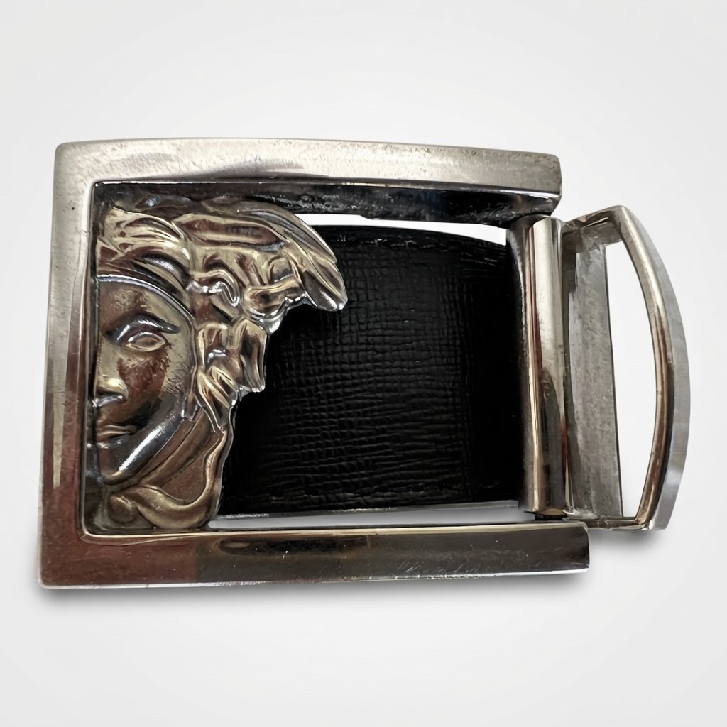 Ceinture versace medusa reversible