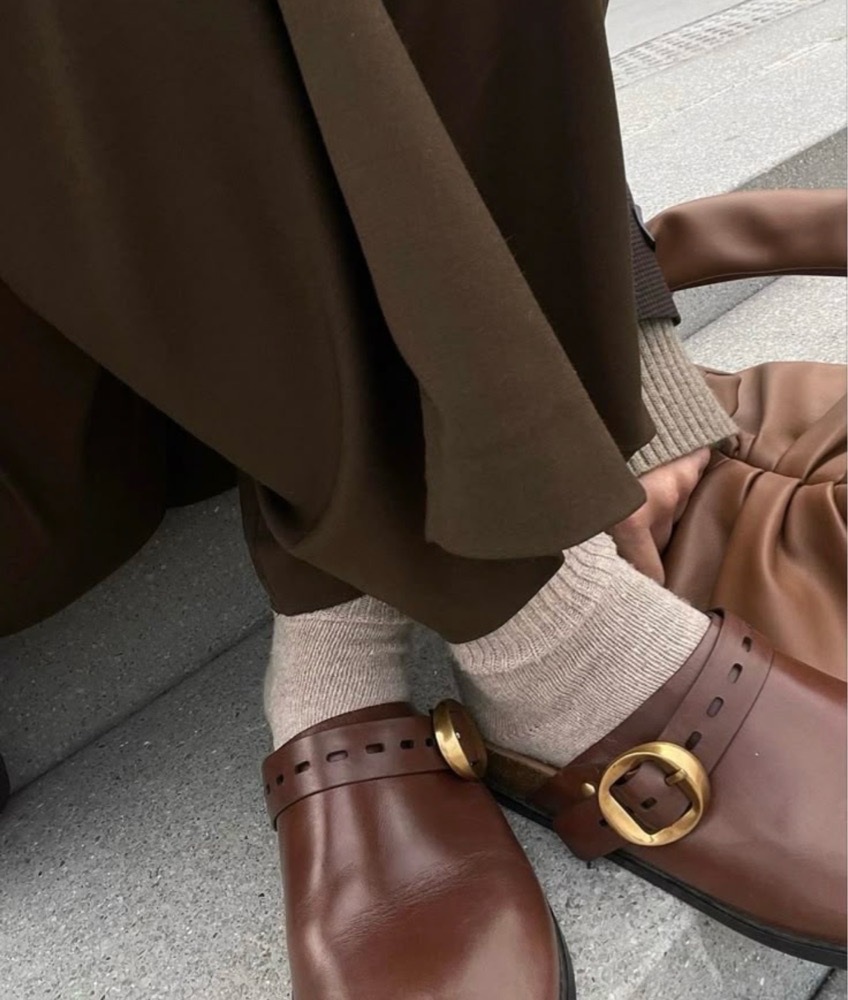 Mule cuir
