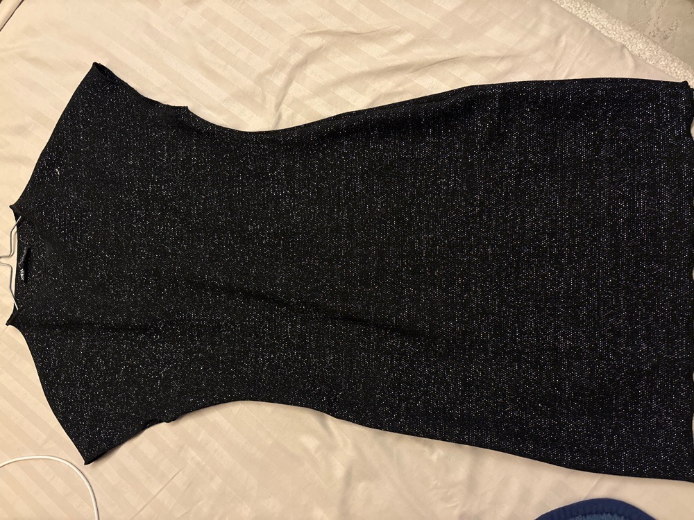 Robe noire paillette 
