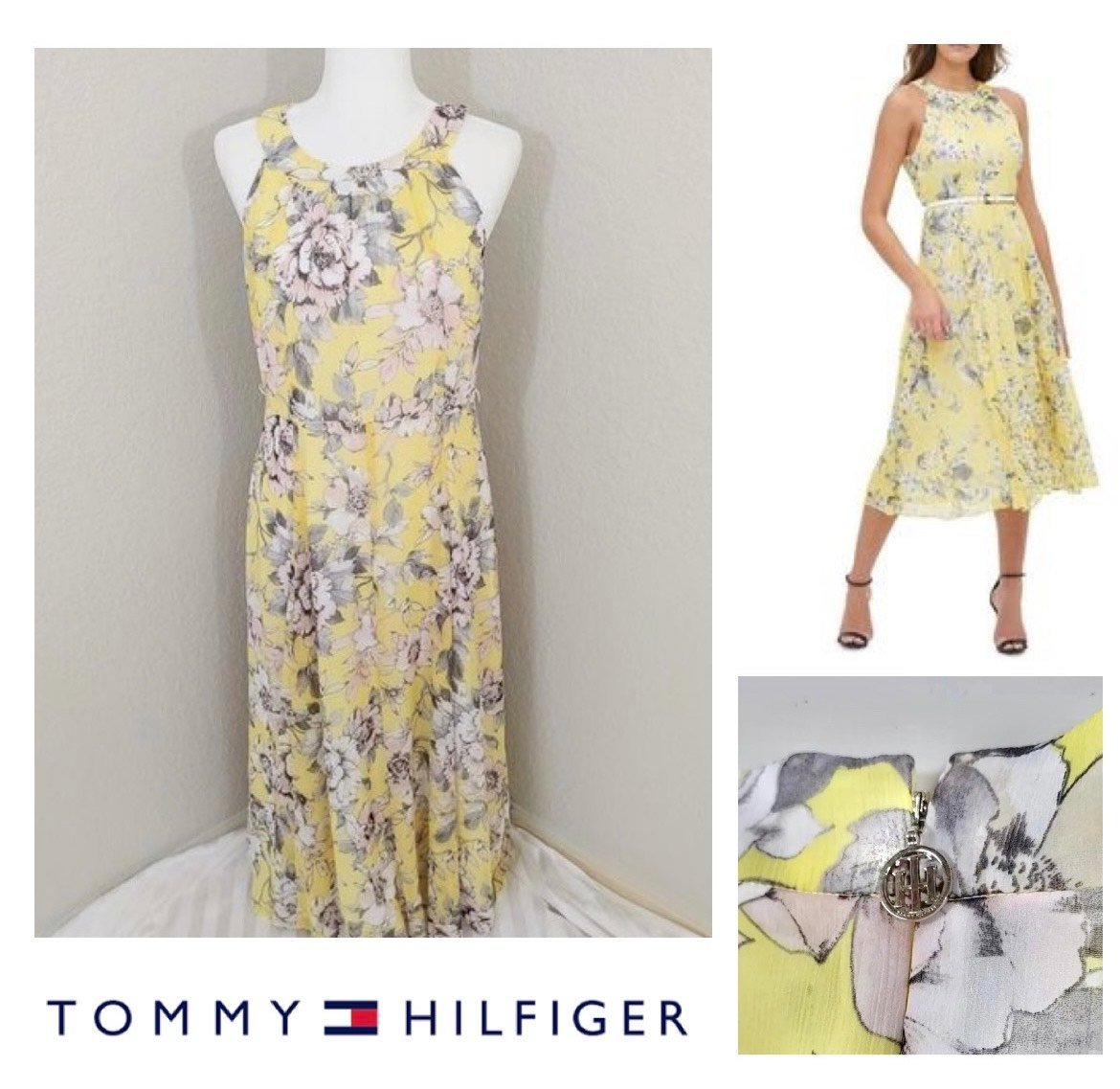 Robe cocktail Tommy Hilfiger Fleurie 🌺🌸 État parfait 