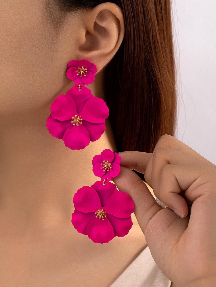 Boucle Fleur Rose 