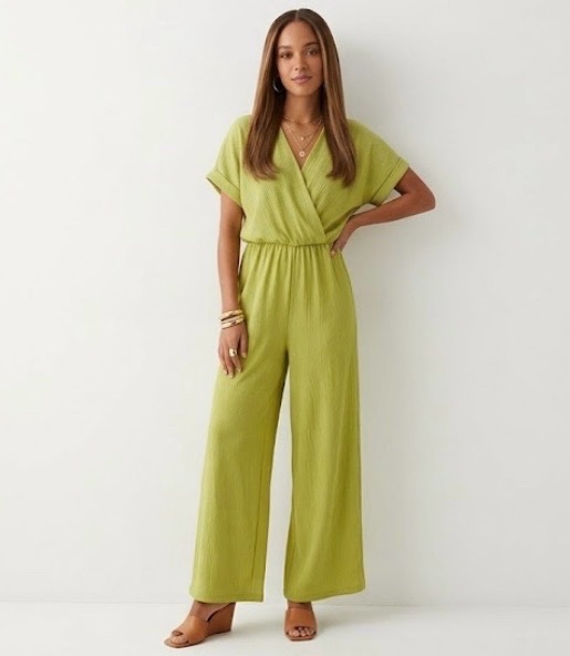 Combinaison vert croisé