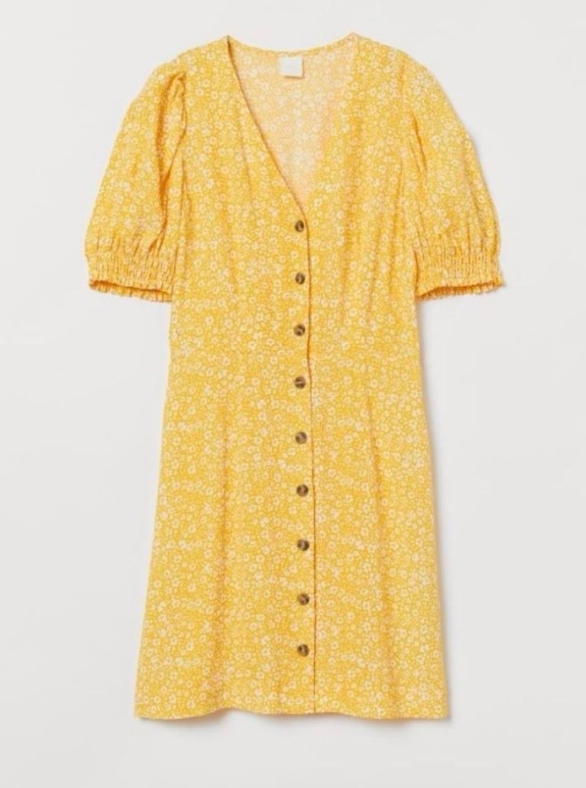 Robe jaune H&M 🍋☀️🌻💛